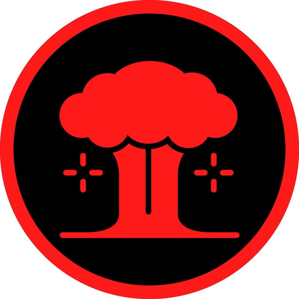 nucleare esplosione creativo icona design vettore