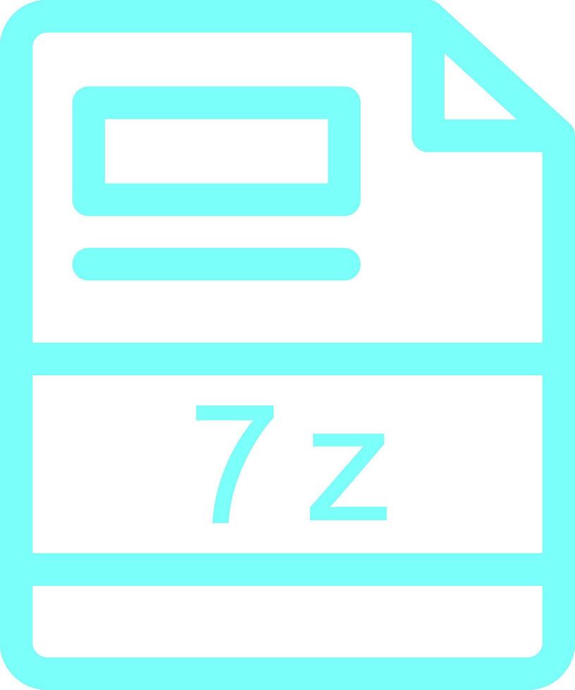 7z creativo icona design vettore