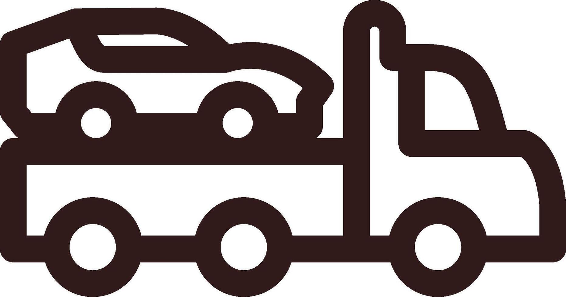trainare camion creativo icona design vettore