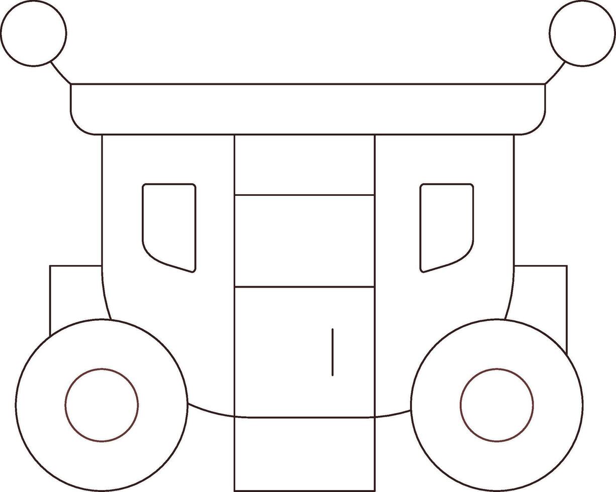 carrozza creativo icona design vettore