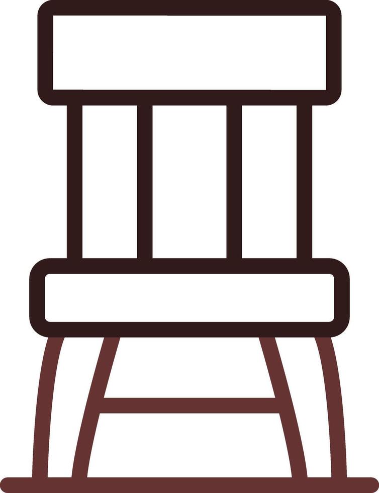 di legno sedia creativo icona design vettore