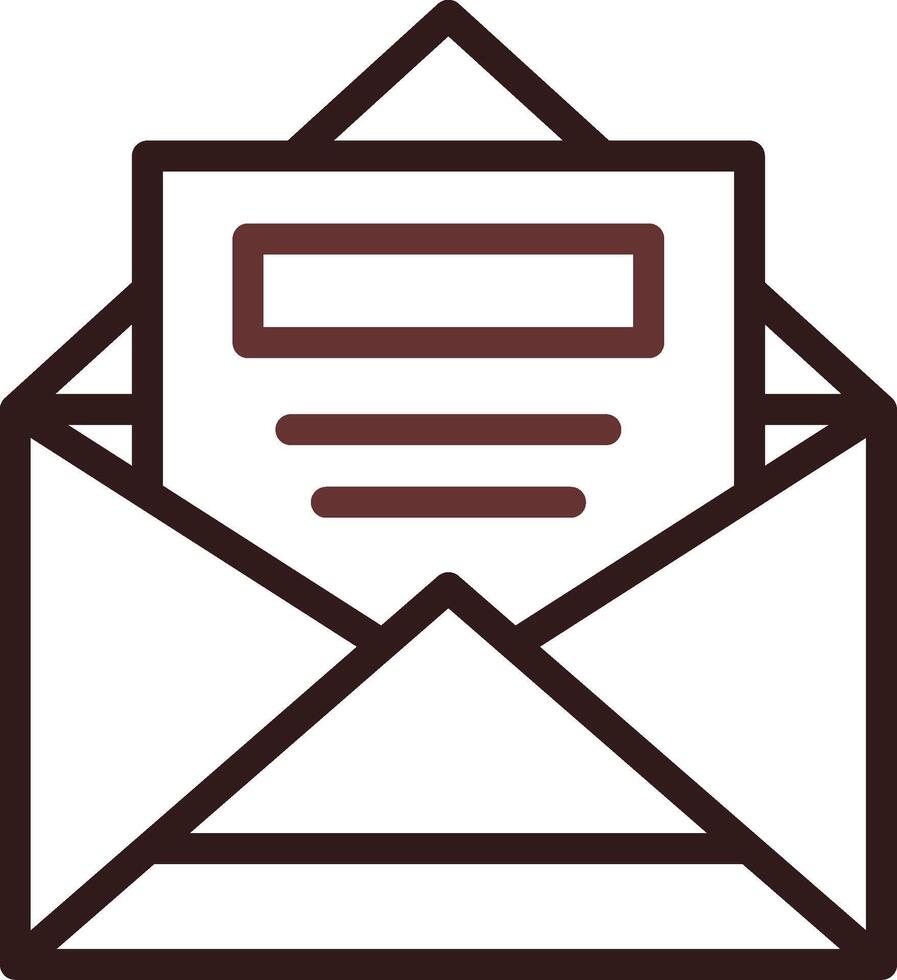 Aperto e-mail creativo icona design vettore