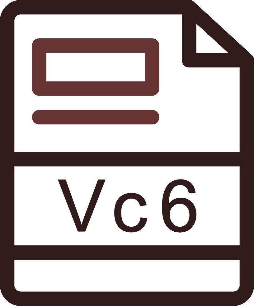 vc6 creativo icona design vettore