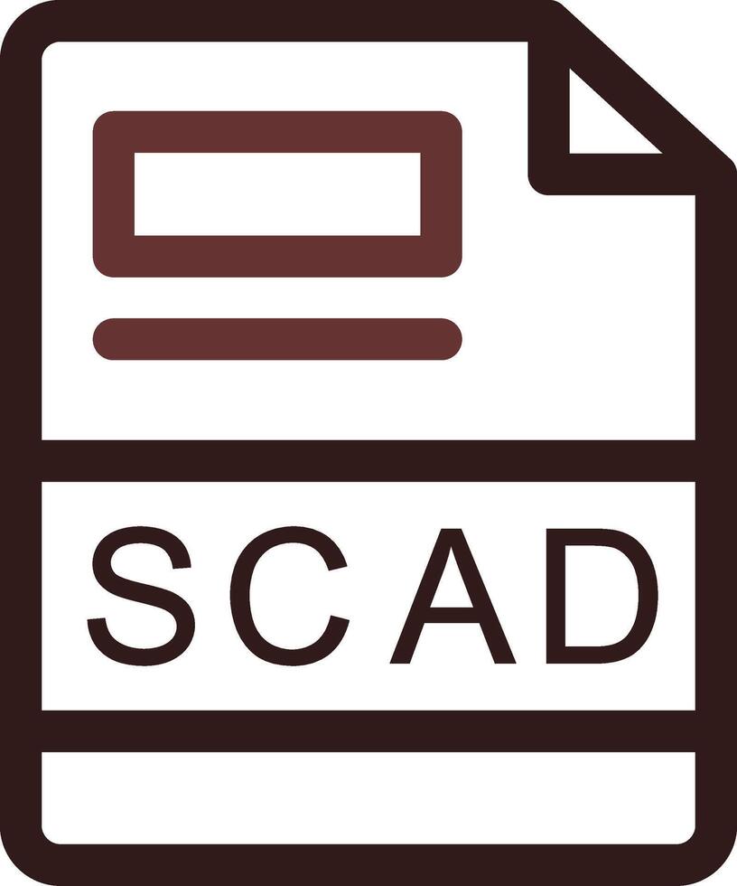 scad creativo icona design vettore