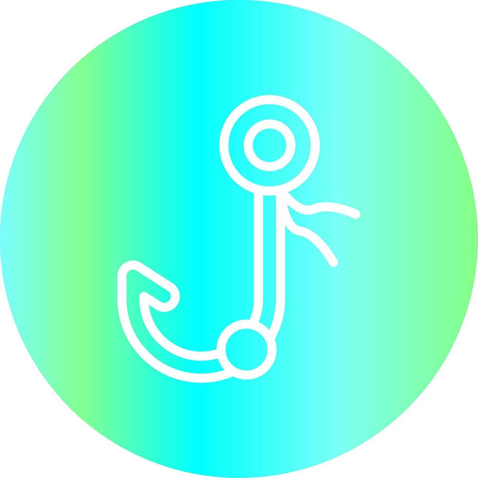 pesce gancio creativo icona design vettore