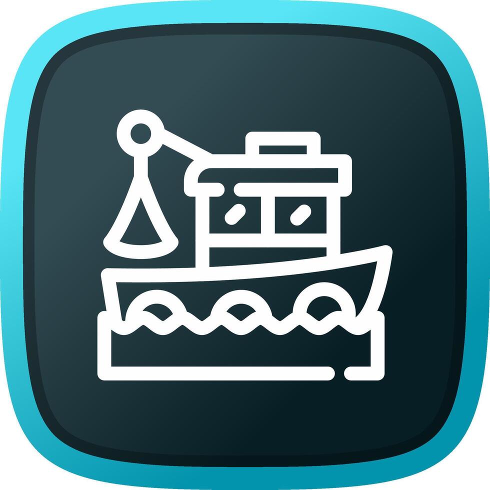 pesca barca creativo icona design vettore