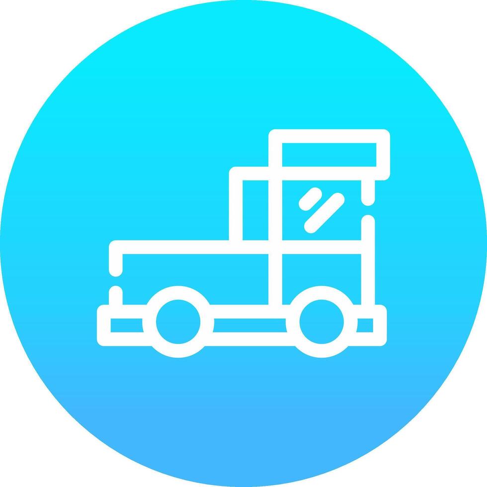 Raccogliere camion creativo icona design vettore