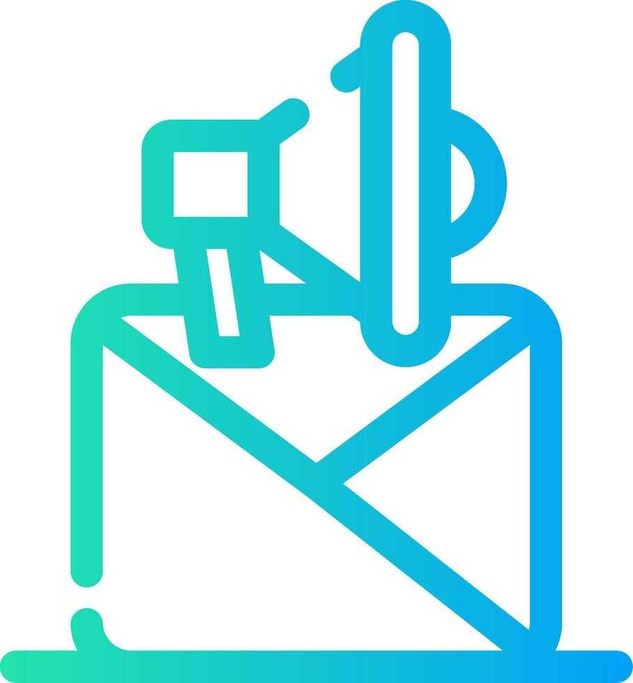 e-mail marketing creativo icona design vettore