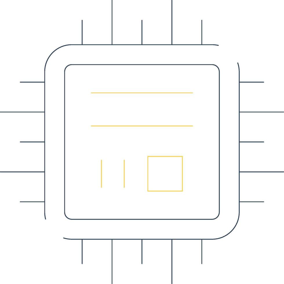 microchip creativo icona design vettore