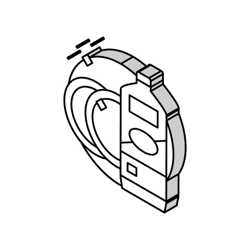 ceramica addetto alle pulizie detergente isometrico icona vettore illustrazione
