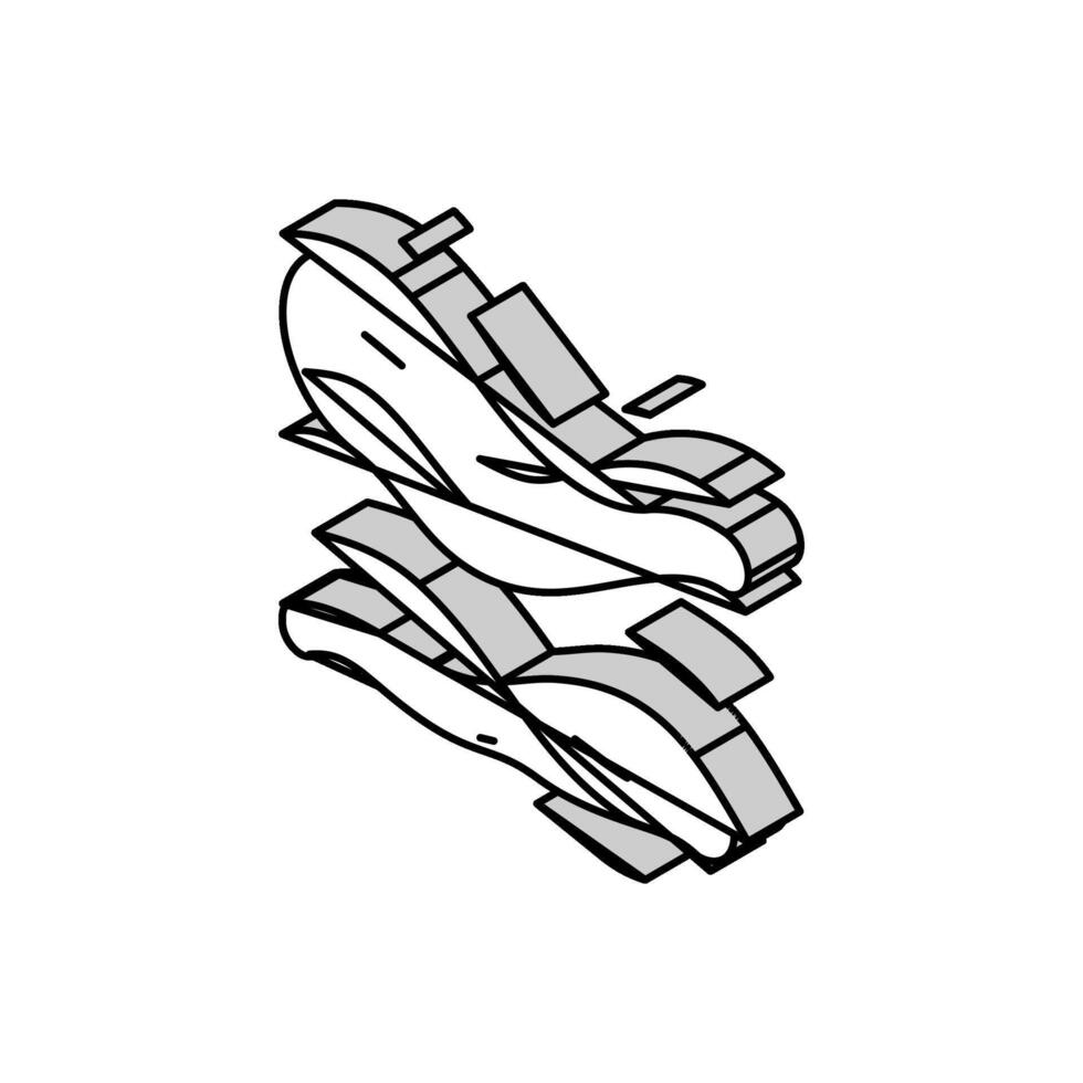 aria flusso isometrico icona vettore illustrazione