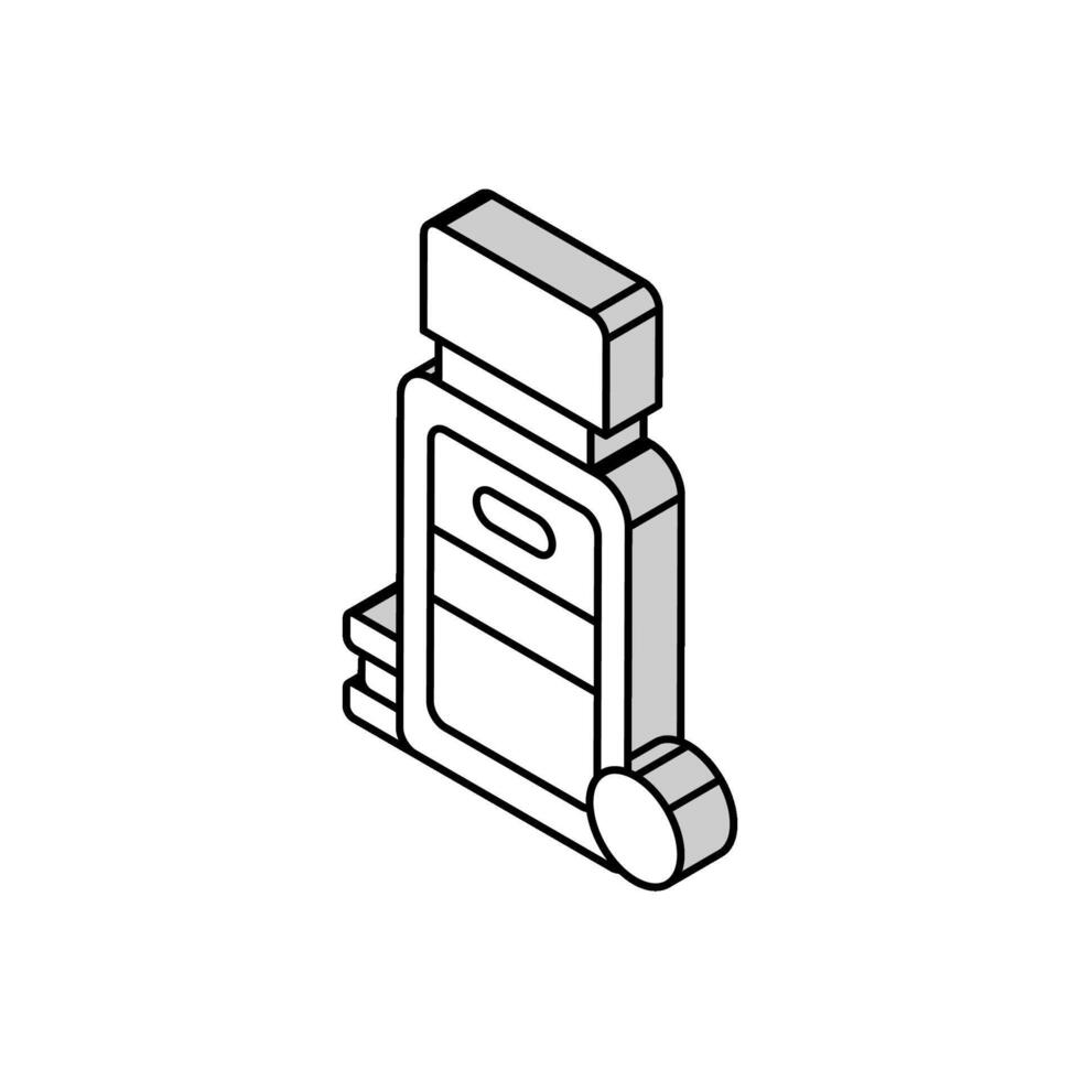 aspirina primo aiuto isometrico icona vettore illustrazione