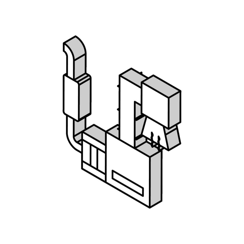 purificazione sistema isometrico icona vettore illustrazione