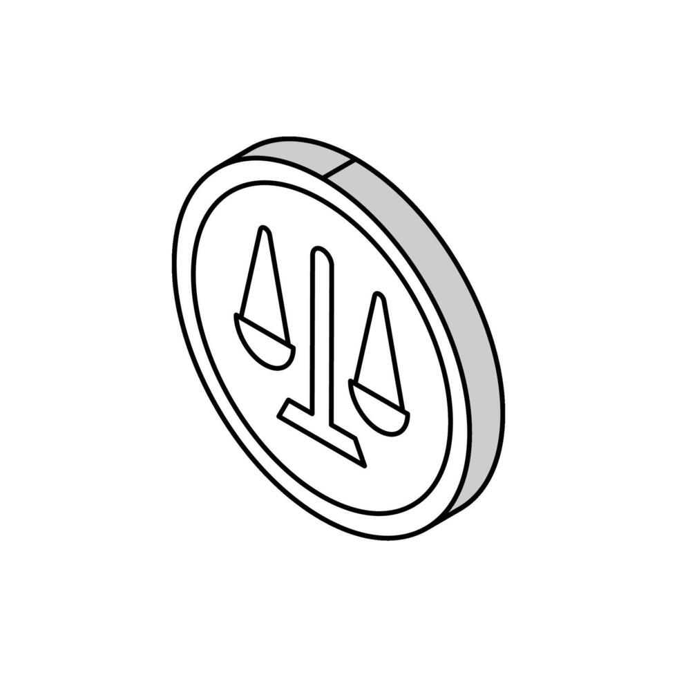 illustrazione del colore del vettore dell'icona del colore del segno della corte