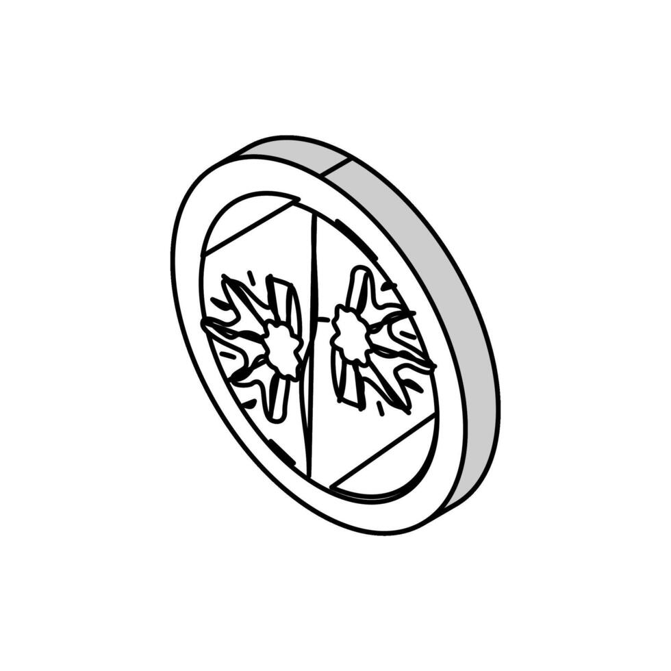 strega nocciola cosmetico pianta isometrico icona vettore illustrazione