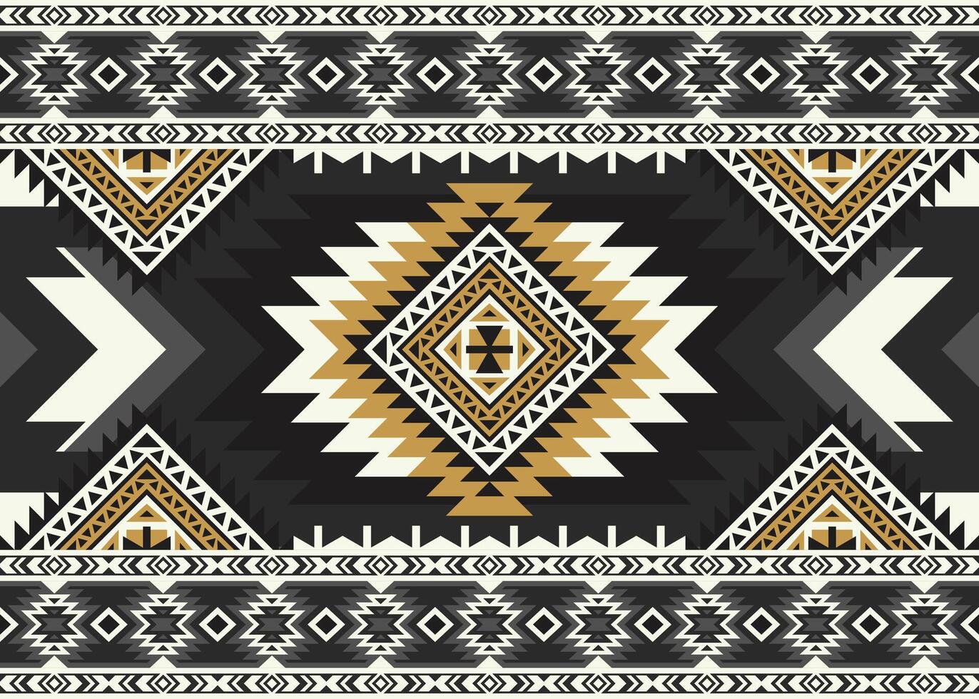 azteco tribale geometrico etnico senza soluzione di continuità modello. Vintage ▾ nativo americano etnico vettore sfondo. tradizionale ornamento retrò stile. design tessile, tessuto, vestiario, tenda, tappeto, ornamento, avvolgere.