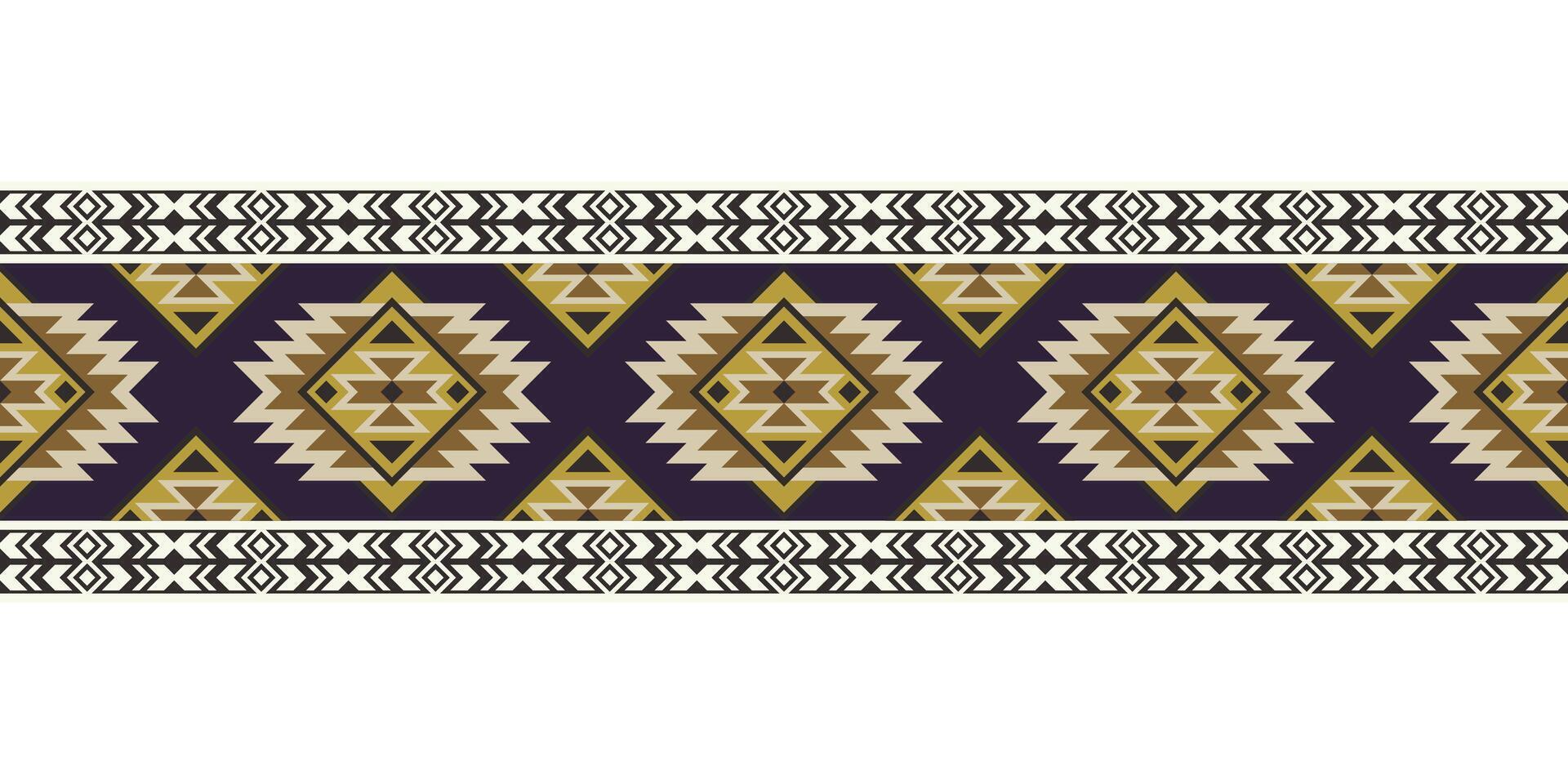 azteco tribale geometrico etnico senza soluzione di continuità modello. etnico orientale banda confine ornamento vettore. Vintage ▾ nativo americano africano messicano. tradizionale ornamento. design tessile, tessuto, tappeto, avvolgere. vettore