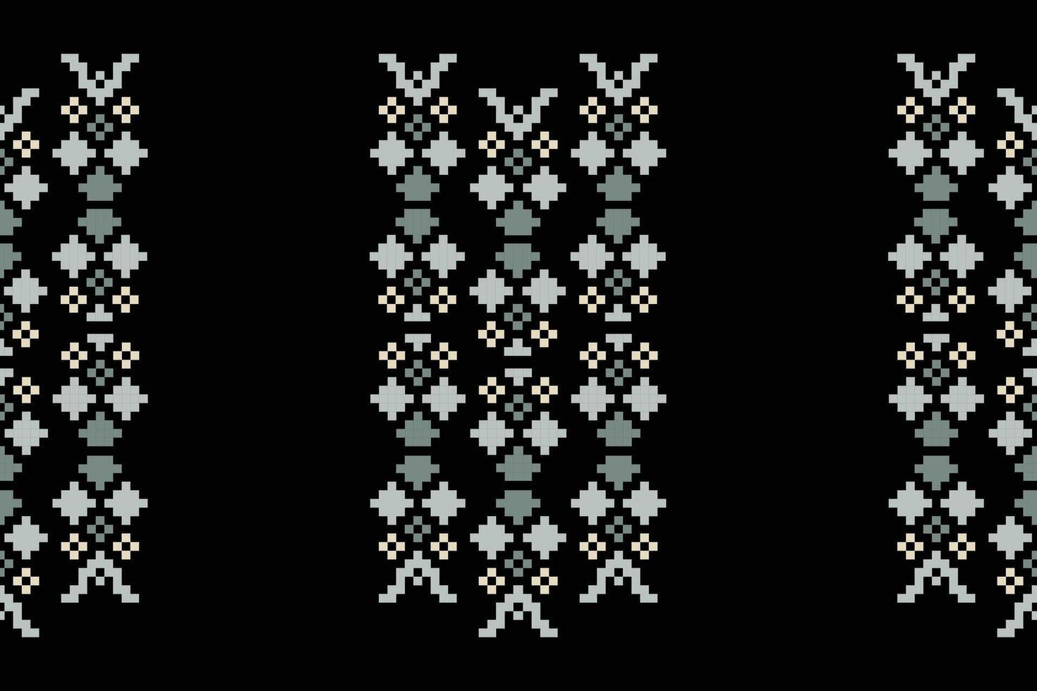 tradizionale etnico motivi ikat geometrico tessuto modello attraversare punto.ikat ricamo etnico orientale pixel nero sfondo.astratto,vettore,illustrazione. trama, sciarpa, decorazione, carta da parati. vettore