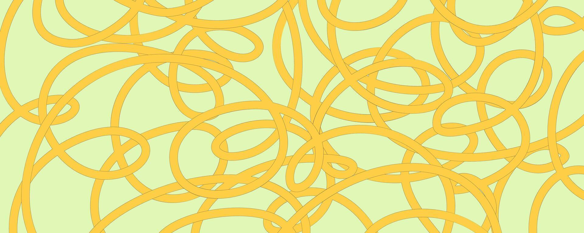 spaghetto ramen modello sfondo. pasta cibo struttura spaghetti geometrico. astratto ramen ornamento. piatto vettore illustrazione. onda struttura sfondo