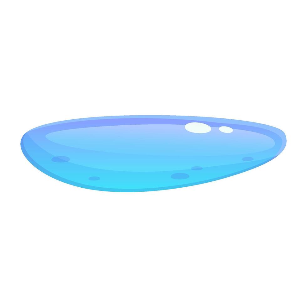 gioco acqua pulsante ui. acqua blu pulsante kit elemento. vettore cartone animato illustrazione. gioco ui per App e menù.
