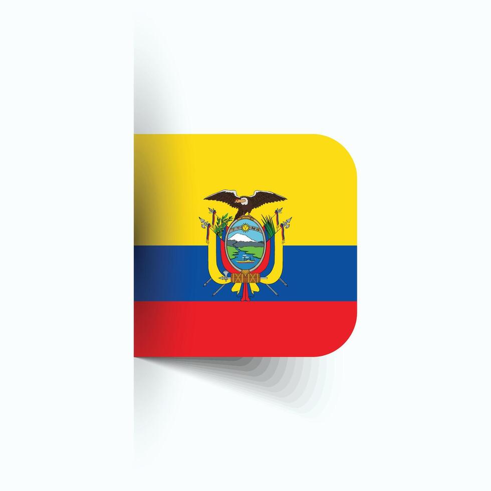 ecuador nazionale bandiera, ecuador nazionale giorno, eps10. ecuador bandiera vettore icona