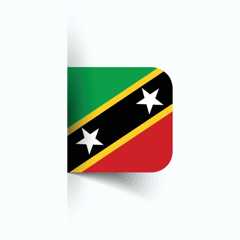 santo kitts e nevis nazionale bandiera, santo kitts e nevis nazionale giorno, eps10. santo kitts e nevis bandiera vettore icona