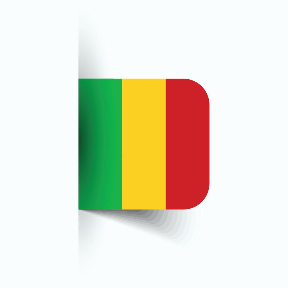 mali nazionale bandiera, mali nazionale giorno, eps10. mali bandiera vettore icona