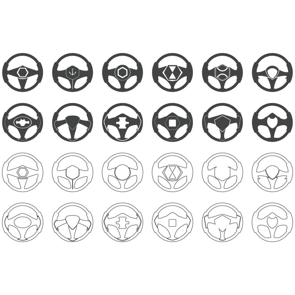 timone ruota logo vettore illustrazioni