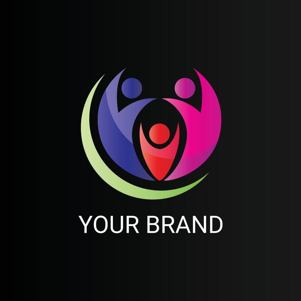 vettore persone logo azienda design