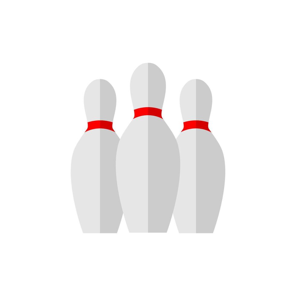 bowling perno icona piatto design semplice sport vettore Perfetto ragnatela e mobile illustrazione