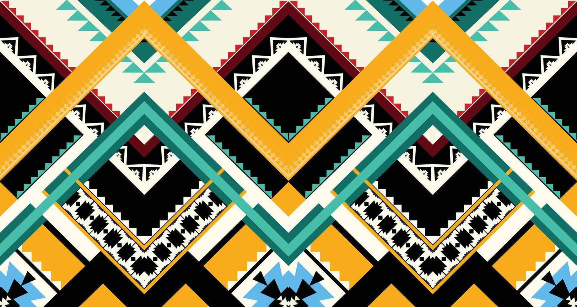 geometrico etnico modello vettore. africano, americano, messicano, occidentale azteco motivo a strisce e boemo modello. progettato per sfondo, carta da parati, stampa, tappeto, avvolgimento, piastrelle, batik.vettore illustrato. vettore