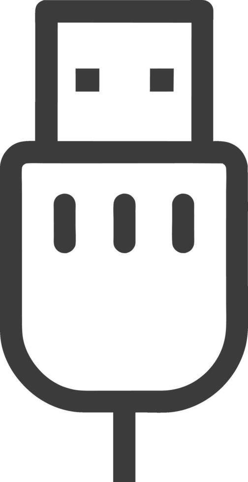 USB cavo icona vettore illustrazione