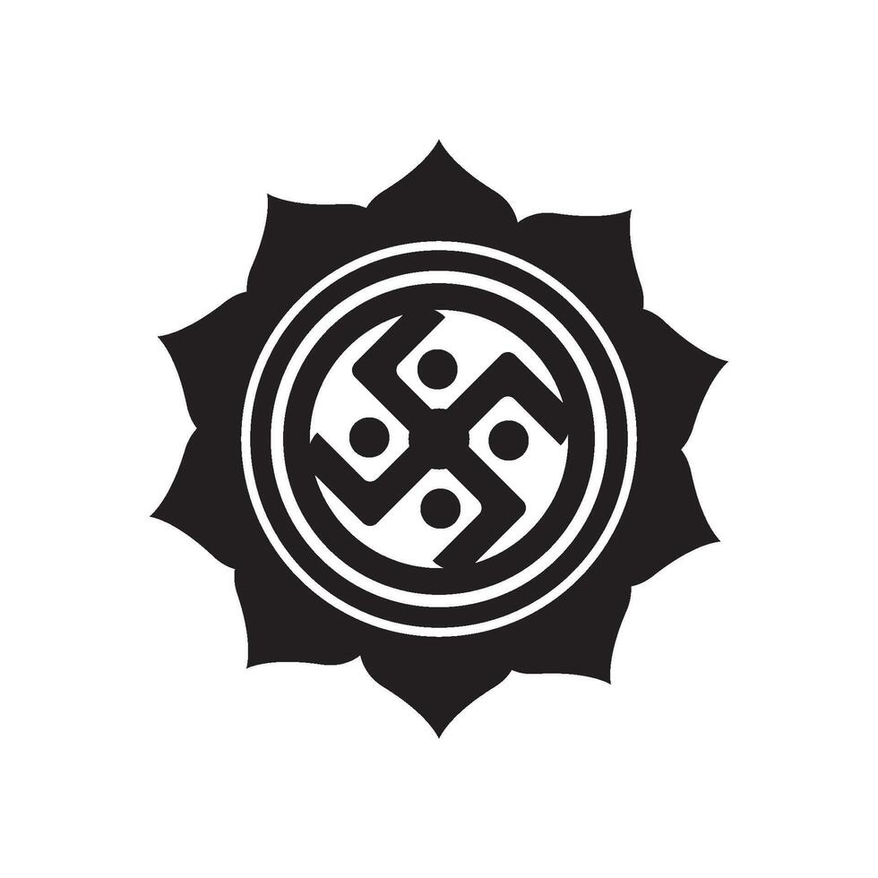 svastica icona vettore illustrazione simbolo design