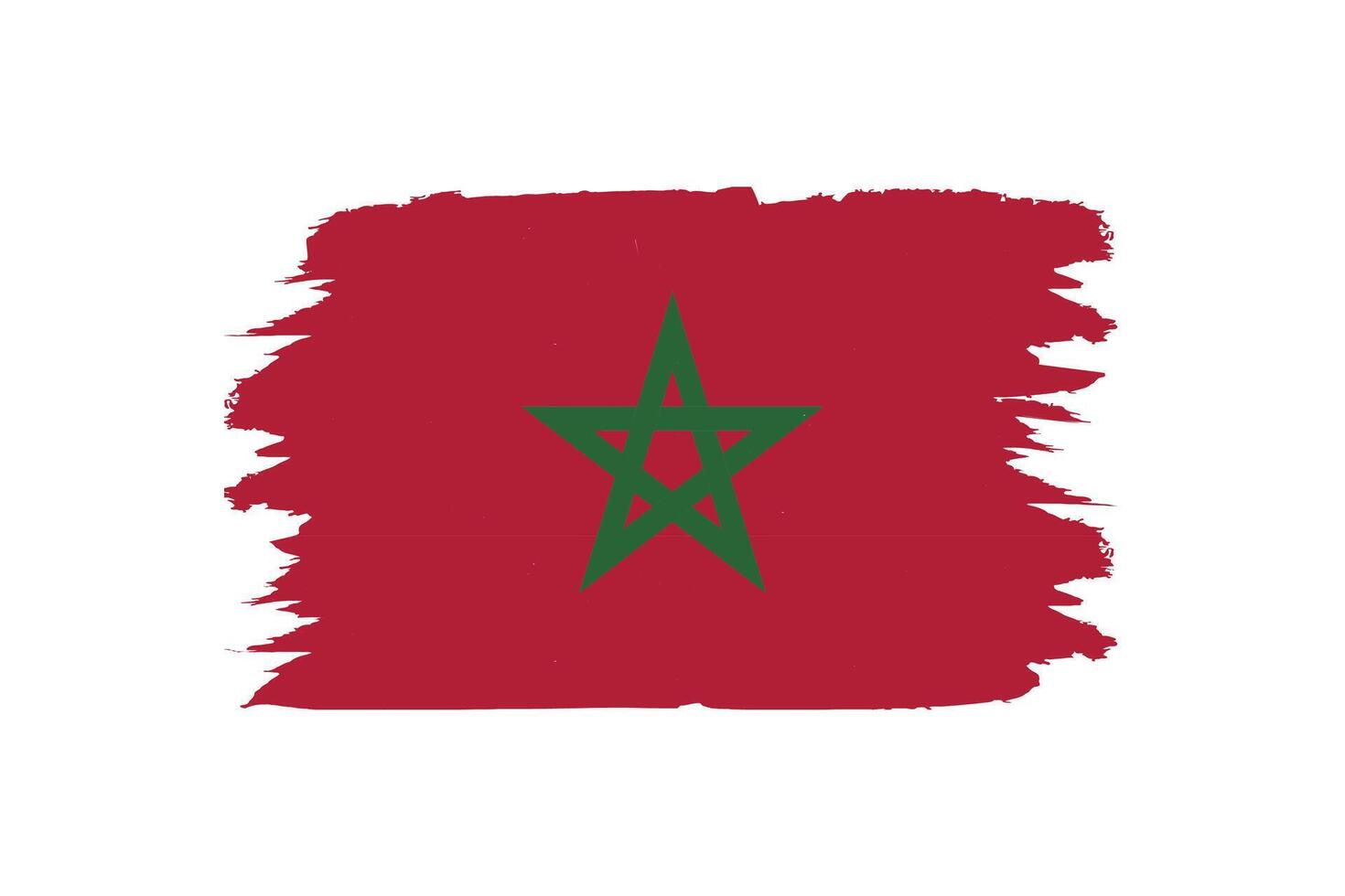 nazionale bandiera di Marocco vettore design