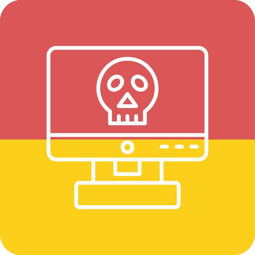 computer pirateria vettore icona