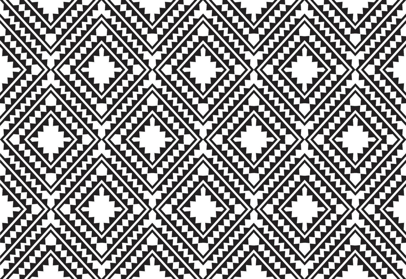 tribale tradizionale tessuto batik etnico. ikat senza soluzione di continuità modello le foglie geometrico ripetendo design per sfondo, avvolgere, moda, tappeto, vestiario. nero e bianca vettore
