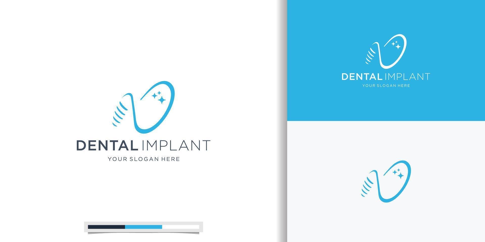 infinito odontoiatria clinica logo design con geometrico minimalista linea astratto dentale logo. vettore