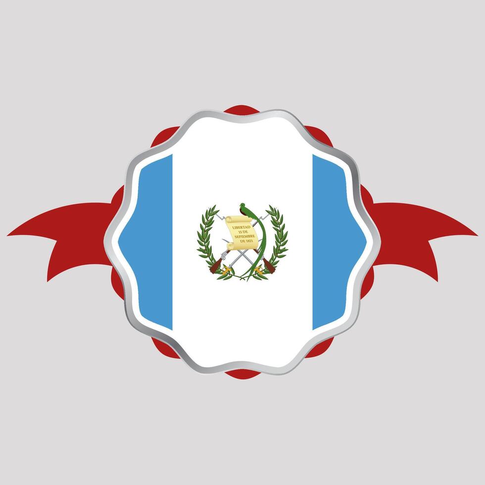 creativo Guatemala bandiera etichetta emblema vettore