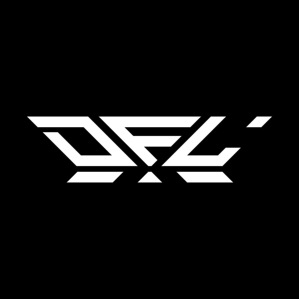 dfl lettera logo vettore disegno, dfl semplice e moderno logo. dfl lussuoso alfabeto design
