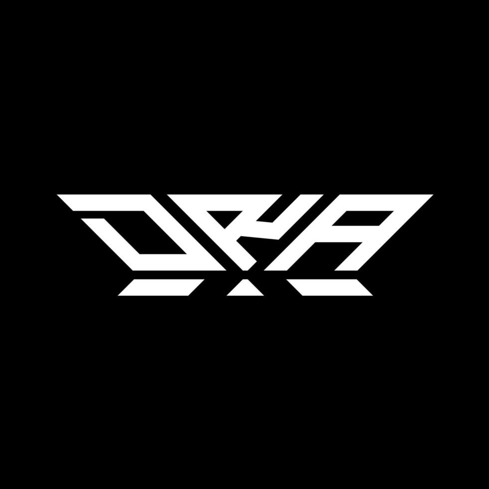 dra lettera logo vettore disegno, dra semplice e moderno logo. dra lussuoso alfabeto design