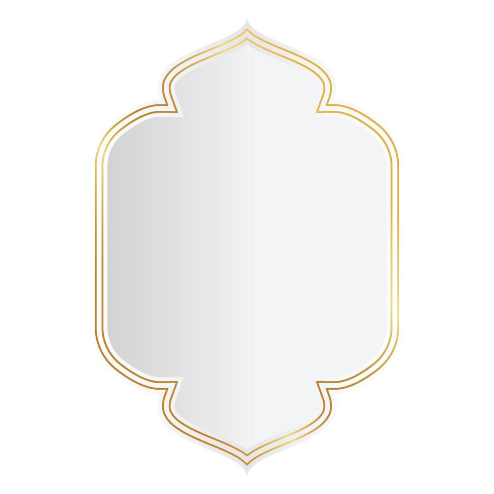 bianca splendore islamico telaio vettore