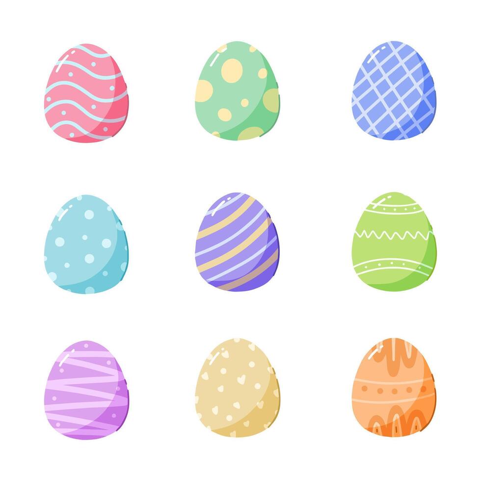 Pasqua uovo mano disegnato vettore illustrazione