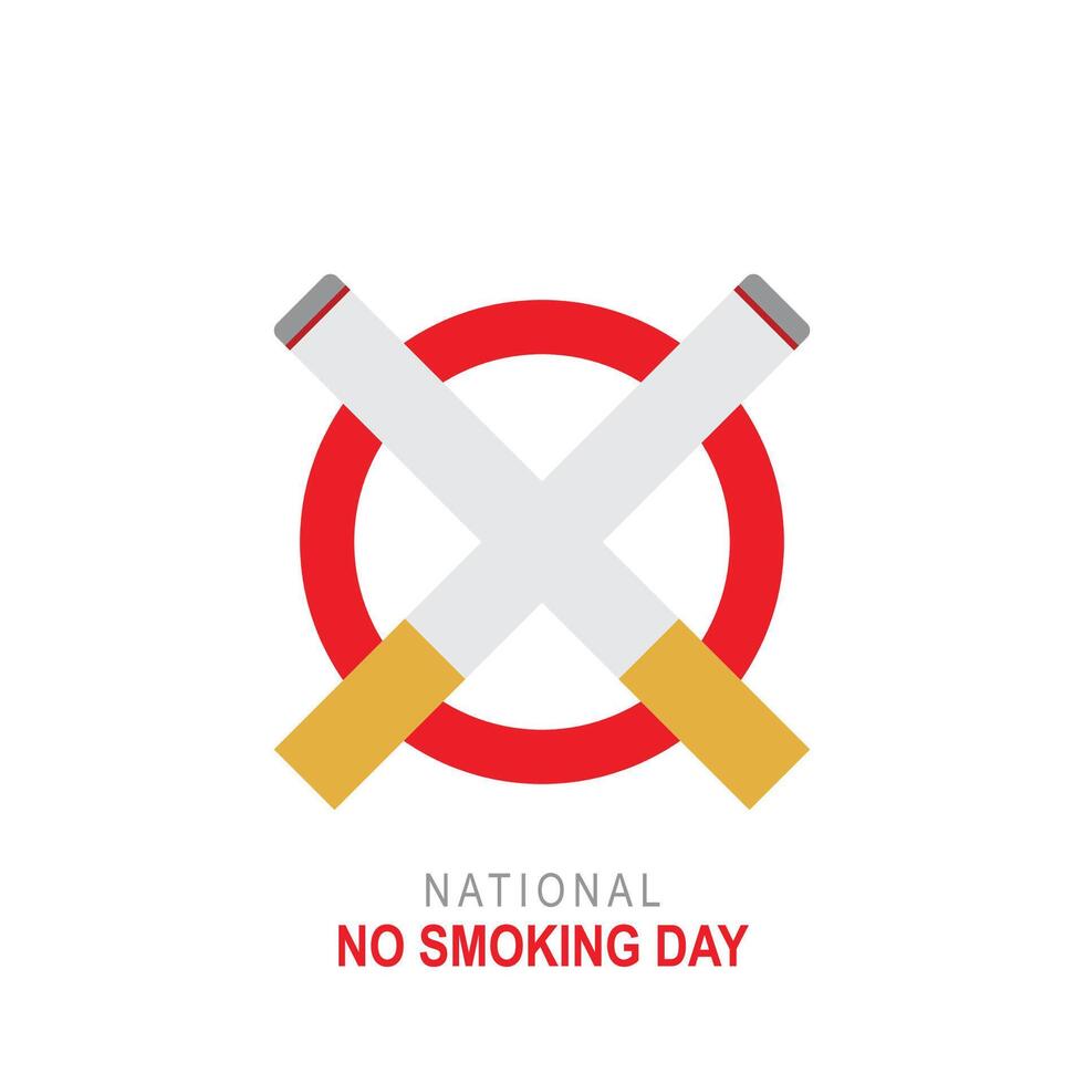 nazionale no fumo giorno sfondo. vettore