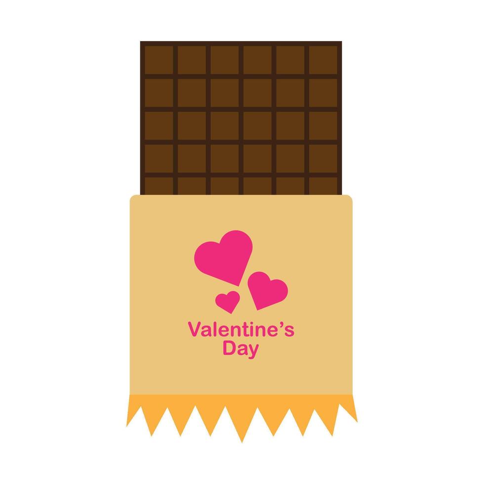 San Valentino cioccolato icona vettore