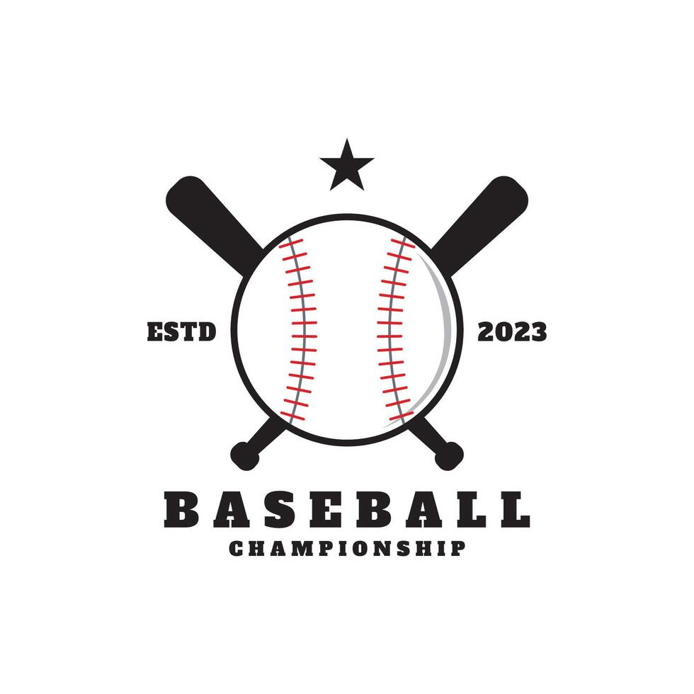 baseball sport logo vettore design