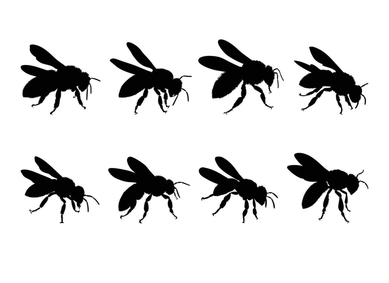 ai generato ape design illustrazione isolato su bianca sfondo vettore