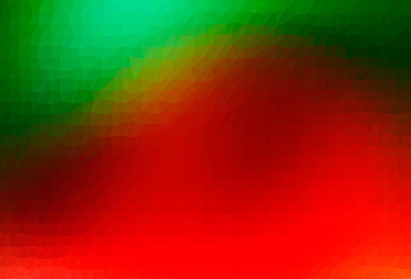 copertina in poli basso vettoriale verde chiaro, rosso.