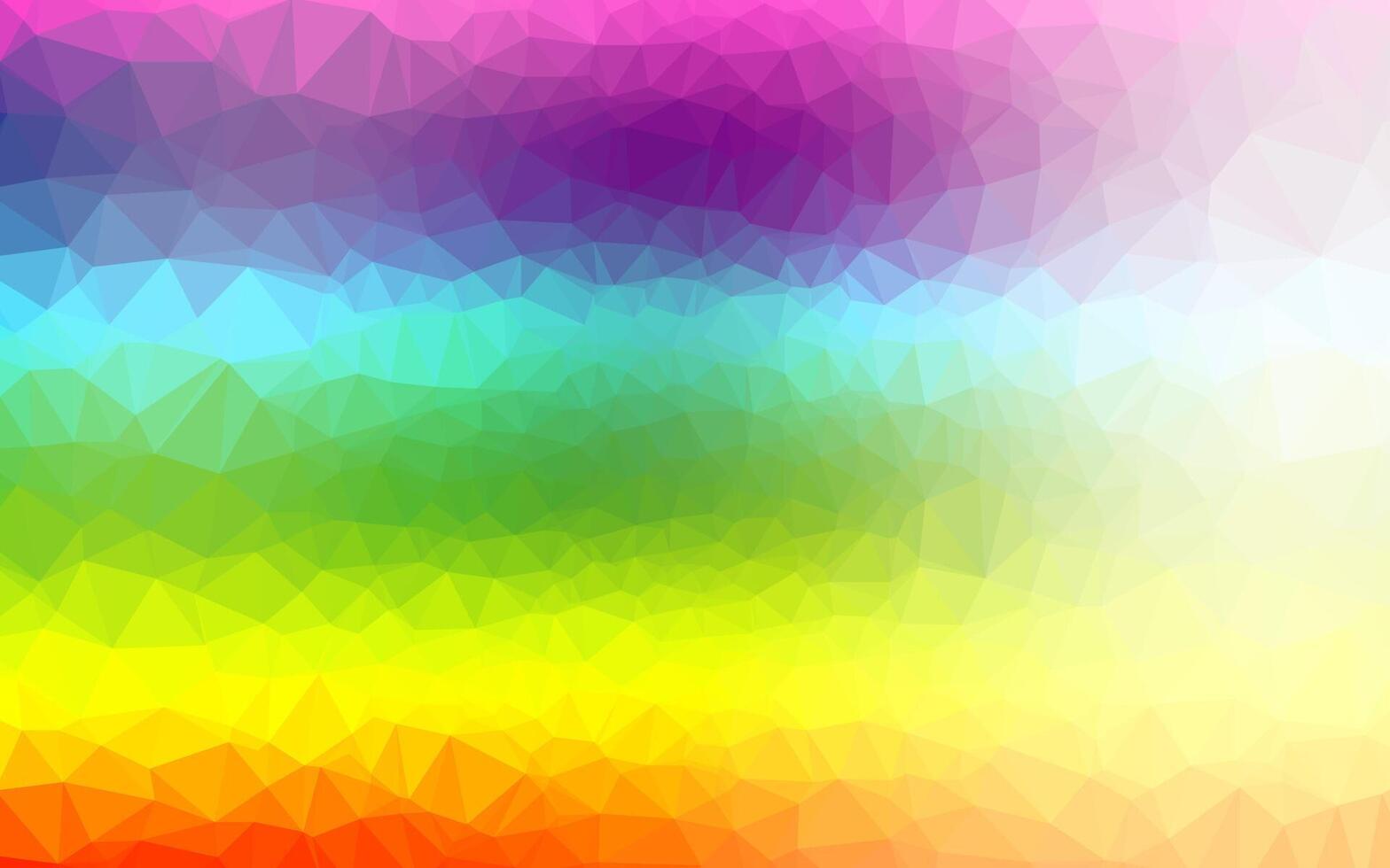 multicolore chiaro, struttura del triangolo sfocato vettoriale arcobaleno.