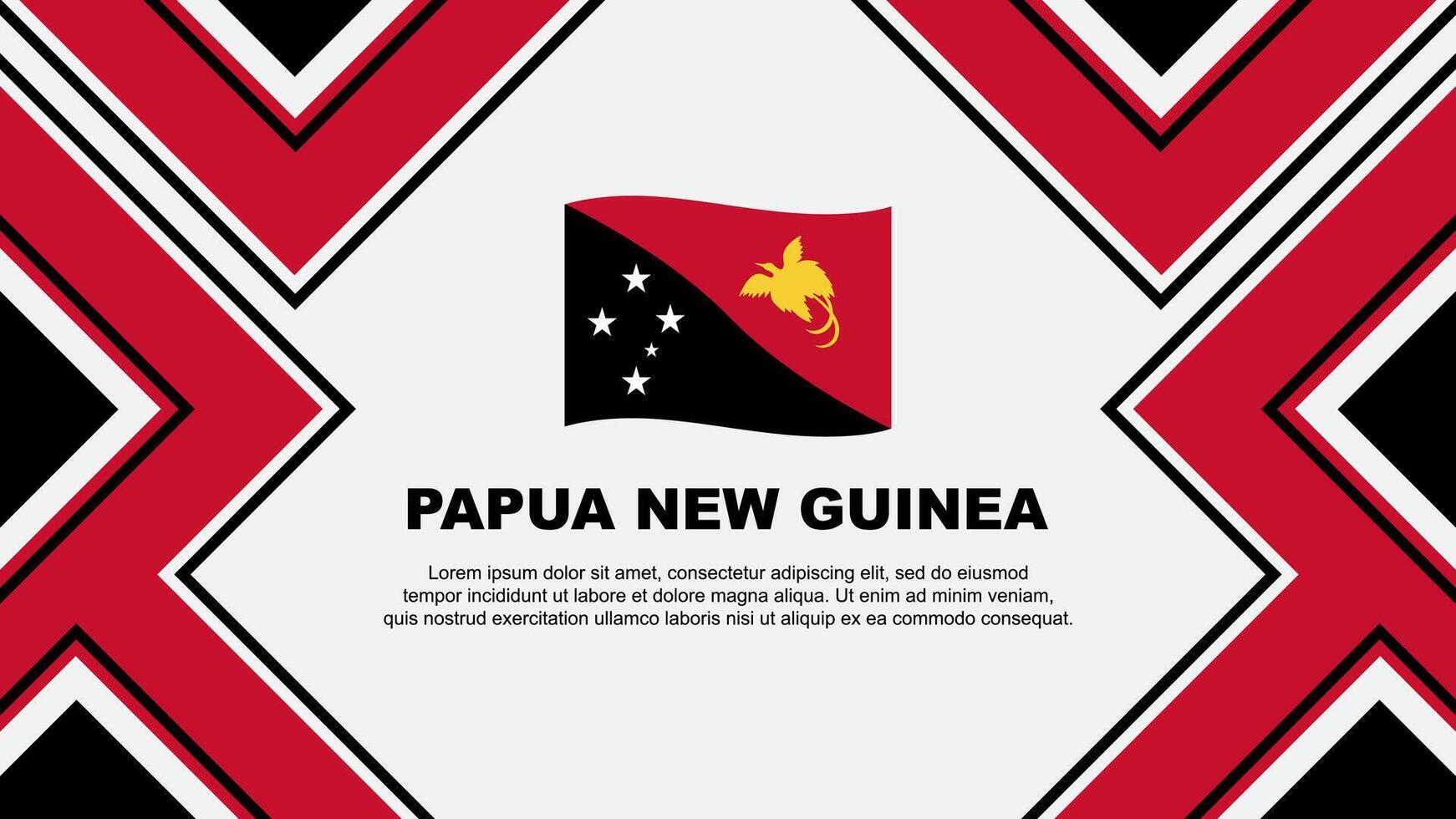 papua nuovo Guinea bandiera astratto sfondo design modello. papua nuovo Guinea indipendenza giorno bandiera sfondo vettore illustrazione. papua nuovo Guinea vettore