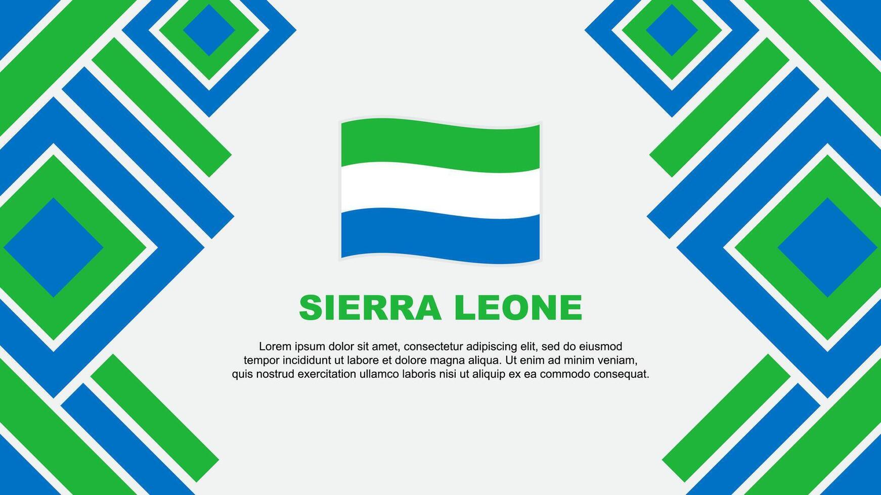 sierra Leone bandiera astratto sfondo design modello. sierra Leone indipendenza giorno bandiera sfondo vettore illustrazione. sierra Leone